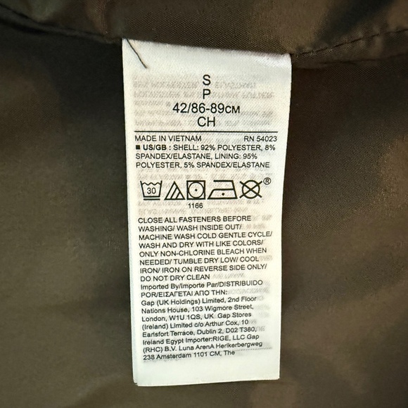 NWT Banana Republic Khaki Moto. Vegan Suede Jacket. Size S - Picture 12 of 13